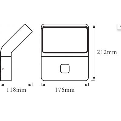 Osram Endura Style Wall kinkiet zewnętrzny 1x12 W szary