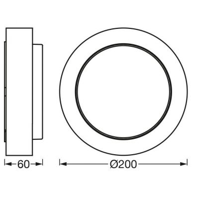 Osram Endura Style Disc kinkiet zewnętrzny 1x8 W stal