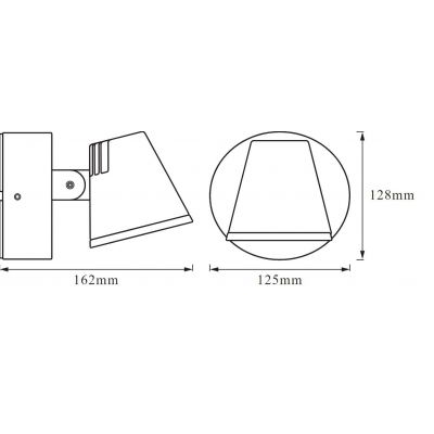 Osram Endura Style Midi Spot I kinkiet zewnętrzny 1x13,5 W szary