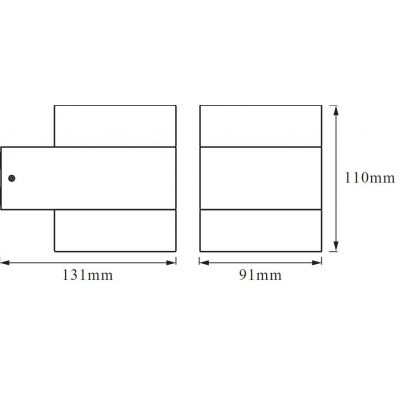Osram Endura Style Updown Puck kinkiet zewnętrzny 2x13 W szary
