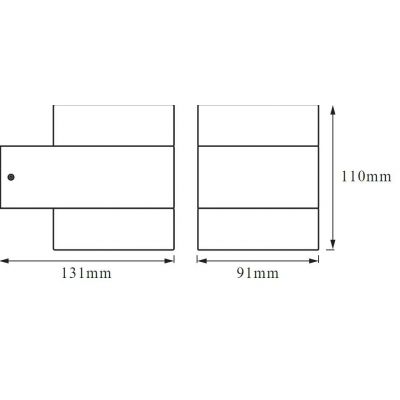 Osram Endura Style Updown Puck kinkiet zewnętrzny 2x13 W biały