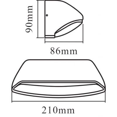 Osram Endura Style Wide kinkiet zewnętrzny 1x12 W biały
