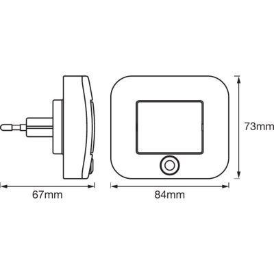 Osram Lunetta lampka nocna z czujnikiem ruchu 1x0,7 W biała