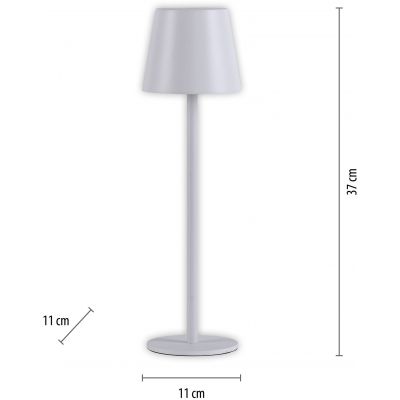 Leuchten Direkt Euria lampa stołowa 1x3W biały 19250-16