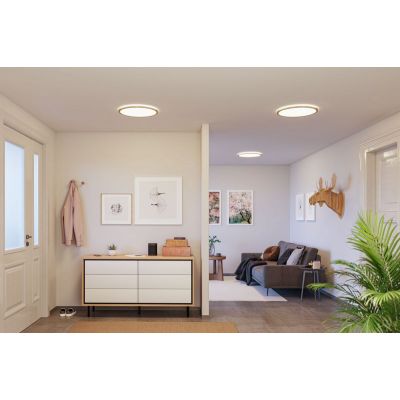 Paulmann Atria Wood Backlight plafon 1x16W LED biały/drewno 71028