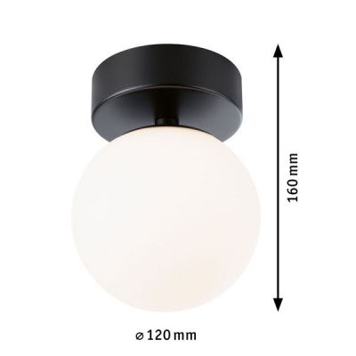 Paulmann Gove lampa podsufitowa 1x5W LED czarny mat 71071