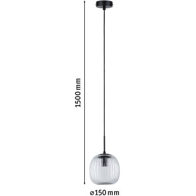 Paulmann Ruya lampa wisząca 1x20 W czarna 71147