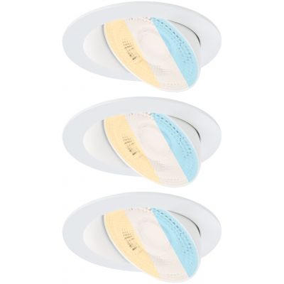 Paulmann Anmus lampa do zabudowy 3x5 W biała 92254