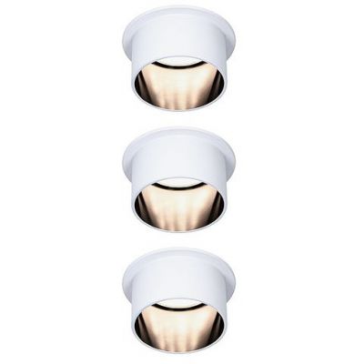 Paulmann Gil lampa podsufitowa 3x6W LED biały mat/czarny mat 93377