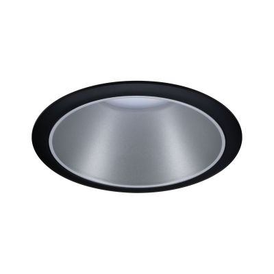 Paulmann Cole Coin lampa do zabudowy 1x6,5W czarny/srebrny 93407