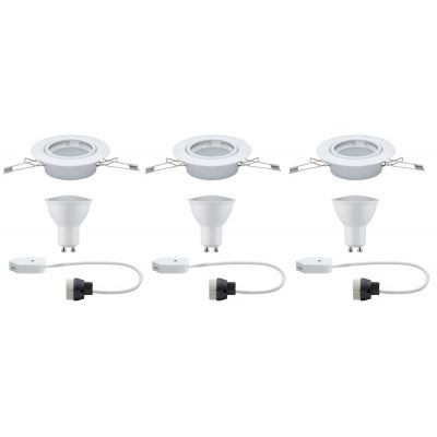 Paulmann LED lampa do zabudowy 3x4,5 W biała 93845