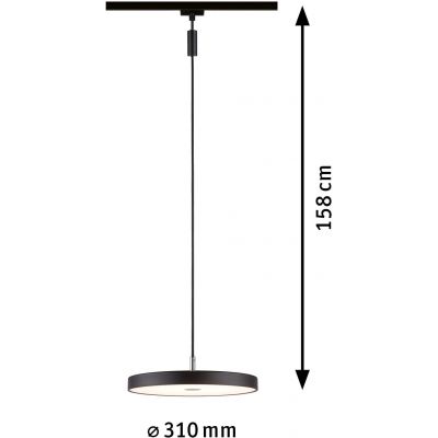 Paulmann Urail Hildor lampa do szynoprzewodów 1x15 W czarny mat 96792