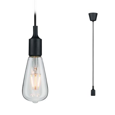 Paulmann Neordic lampa wisząca 1x20 W czarna PL50346