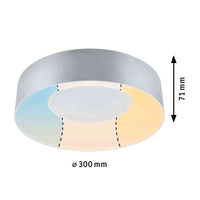 Paulmann Casca plafon 1x16 W aluminium PL71094