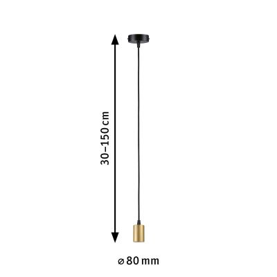 Paulmann Ravi lampa wisząca 1x60 W złota PL71134