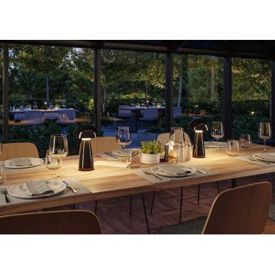 Paulmann Onzo lampa stołowa 1x2,6 W czarna PL76994