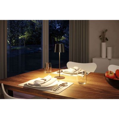 Paulmann Gilo lampa stołowa 1x2,8 W czarna PL76996