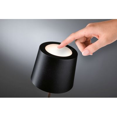 Paulmann Gilo lampa stołowa 1x2,8 W czarna PL76996
