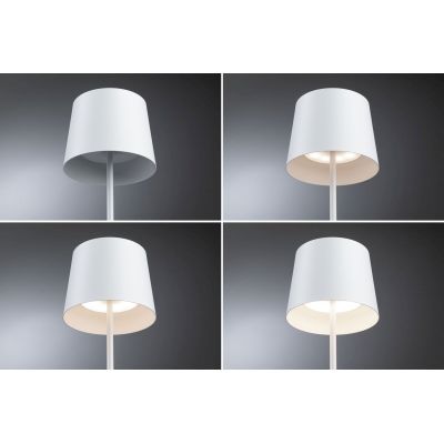 Paulmann Gilo lampa stołowa 1x2,8 W biała PL76997