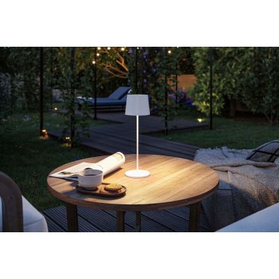 Paulmann Gilo lampa stołowa 1x2,8 W biała PL76997