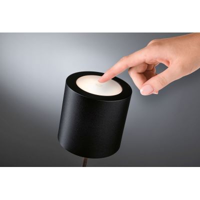 Paulmann Tuni lampa stołowa 1x2,8 W czarna PL76998