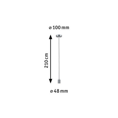Paulmann Neordic lampa wisząca 1x60 W aluminium PL78434
