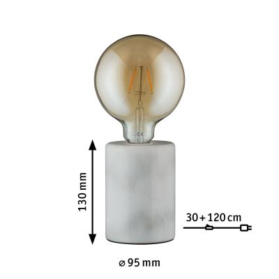 Paulmann Neordic lampa stołowa 1x20 W szara PL79601