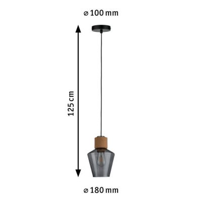 Paulmann Neordic lampa wisząca 1x20 W przydymiona PL79740