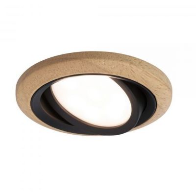 Paulmann Lanati lampa do zabudowy 1x6 W dąb olejowany, czarny mat 92238