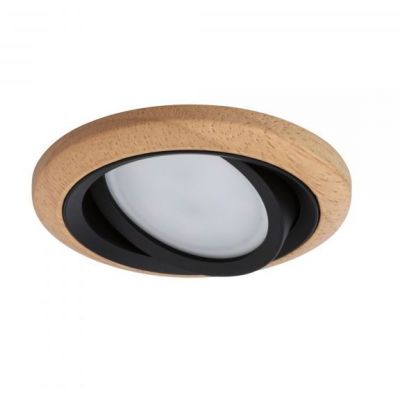 Paulmann Lanati lampa do zabudowy 1x6 W dąb olejowany, czarny mat 92238