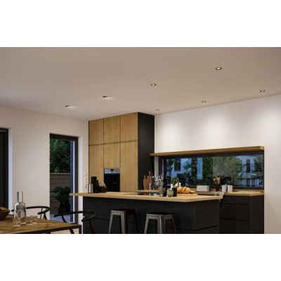 Paulmann Lanati lampa do zabudowy 1x6 W dąb olejowany, czarny mat 92238