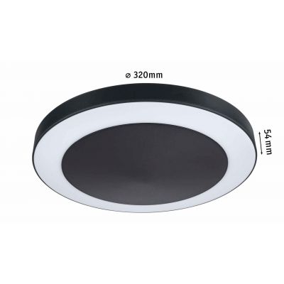 Paulmann Circula plafon 1x14 W szary PL94526