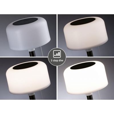 Paulmann Bartja lampa stołowa 1x1,6 W czarna PL94607