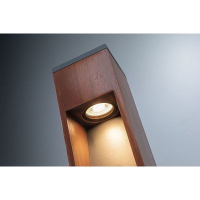 Paulmann Trabia lampa stojąca zewnętrzna 1x3,5W LED drewno 94677