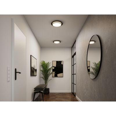 Paulmann Egron plafon 1x16 W czarny PL96785