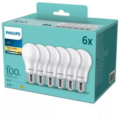Philips Essential żarówka LED 6x13 W 2700 K E27 929002306805
