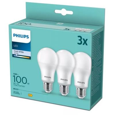 Philips Essential żarówka LED 3x13 W 4000 K E27 929002306903