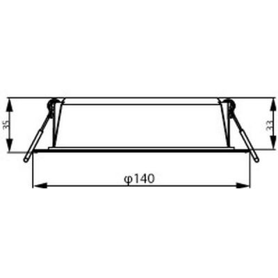 Philips Meson lampa do zabudowy 1x12,5 W biała 929003276601
