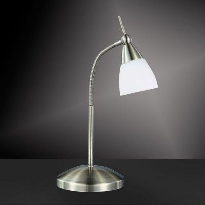 Paul Neuhaus Pino lampa stołowa 1x28W LED antyczny mosiądz 4430-11