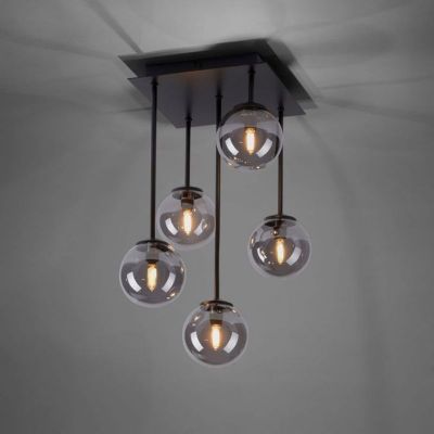 Paul Neuhaus Widow lampa podsufitowa 5x3W LED czarna 6719-18