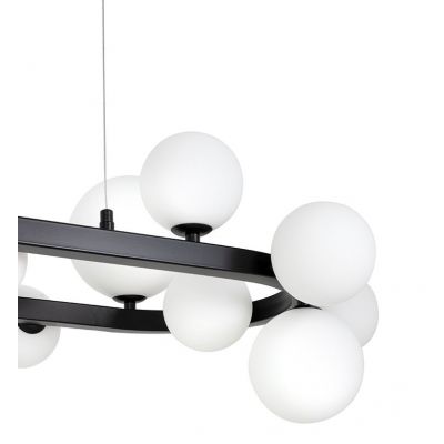 Moosee Alure Oval lampa wisząca 20x5 W biała-czarna MSE1501100550