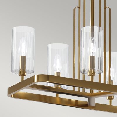 Quintiesse Kimrose lampa wisząca 10x40 W szczotkowany naturalny mosiądz QN-KIMROSE10-BNB