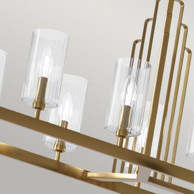 Quintiesse Kimrose lampa wisząca 10x40 W szczotkowany naturalny mosiądz QN-KIMROSE10-BNB