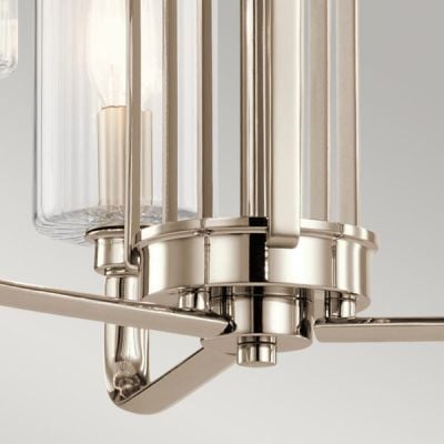 Quintiesse Kimrose lampa wisząca 3x40 W polerowany nikiel QN-KIMROSE3-PN