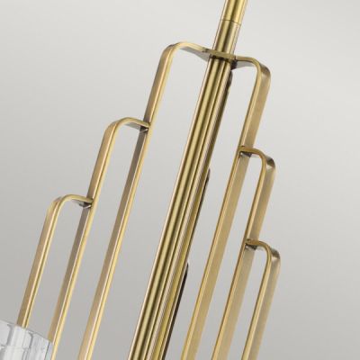 Quintiesse Kimrose lampa wisząca 6x40 W szczotkowany naturalny mosiądz QN-KIMROSE6-BNB