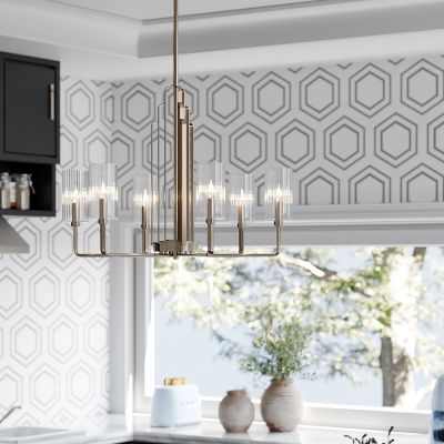 Quintiesse Kimrose lampa wisząca 6x40 W polerowany nikiel QN-KIMROSE6-PN