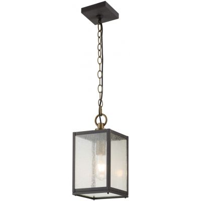 Quintiesse Lahden lampa wisząca zewnętrzna 1x60 W postarzany cynk QN-LAHDEN8-M-WZC