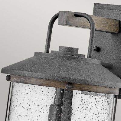 Quintiesse Lakehouse kinkiet zewnętrzny 1x60 W jasne drewno/postarzany cynk QN-LAKEHOUSE2-S-DZ