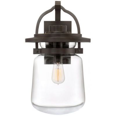Quintiesse Lasalle kinkiet zewnętrzny 1x60 W zachodni brąz/przezroczysty QN-LASALLE-L-WT