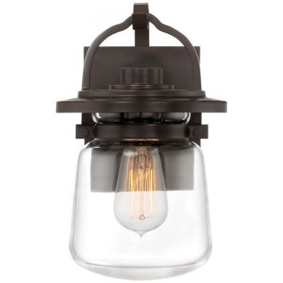 Quintiesse Lasalle kinkiet zewnętrzny 1x60 W zachodni brąz/przezroczysty QN-LASALLE-S-WT